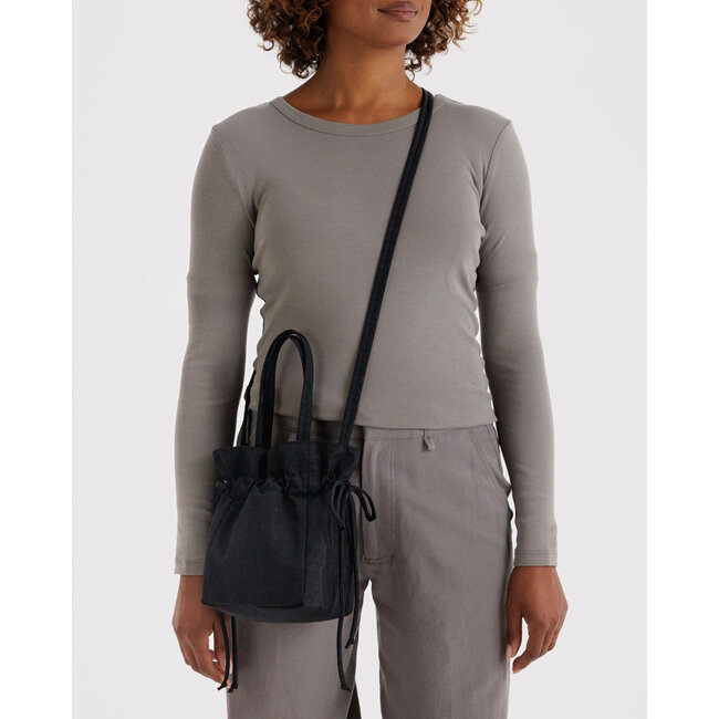 Baggu Nylon Drawstring Bag - Black