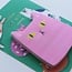 Idlewild Co. Pink Cat Die-Cut Sticky Notepad