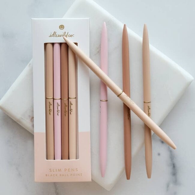 Idlewild Co. Slim Pens Set of Four- Spectrum Nude Blush