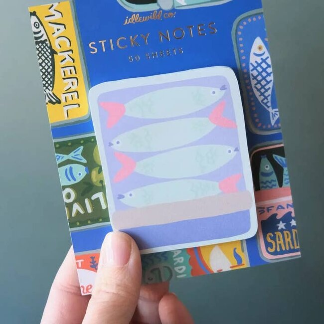 Idlewild Co. Tinned Fish Die-Cut Sticky Notepad