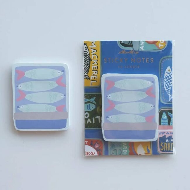 Idlewild Co. Tinned Fish Die-Cut Sticky Notepad