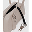Baggu Small Recycled Leather Bowler Bag- Stone
