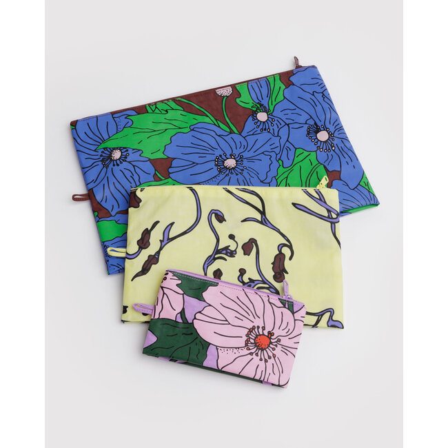Baggu Go Pouch Set - Poppy Mix