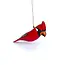 Ornaments 4 Orphans Christmas Ornament- Wood Cardinal- Bark Wing