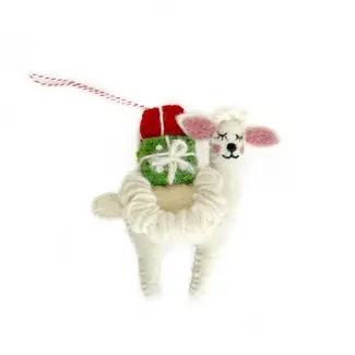Ornaments 4 Orphans Christmas Ornament- Llama with Presents