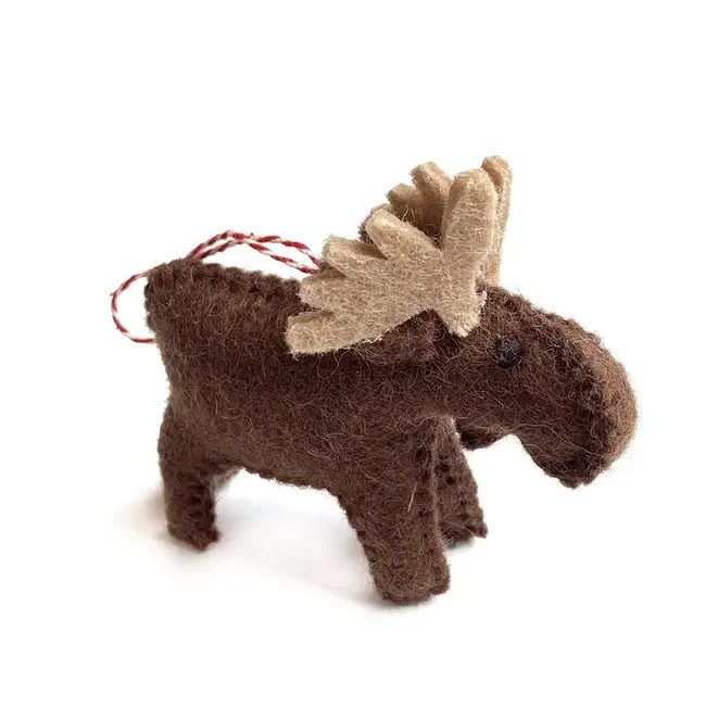 Ornaments 4 Orphans Christmas Ornament- Wool Moose