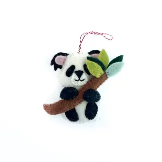 Ornaments 4 Orphans Christmas Ornament- Panda with Bamboo