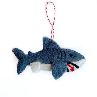 Ornaments 4 Orphans Christmas Ornament- Wool Shark