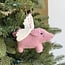 Ornaments 4 Orphans Christmas Ornament  - Wool Flying Pig