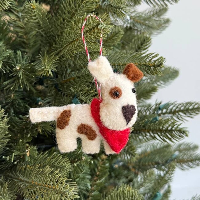 Ornaments 4 Orphans Christmas Ornament- Wool Dog