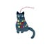Ornaments 4 Orphans Christmas Ornament- Cat Tangled in Lights