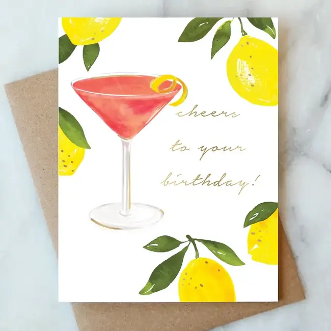 Abigail Jayne Design Cosmopolitan Birthday Card