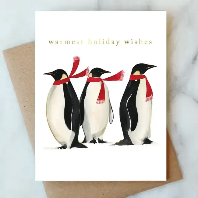 Abigail Jayne Design Penguins Holiday Card