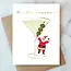 Abigail Jayne Design Santa Martini Holiday Card