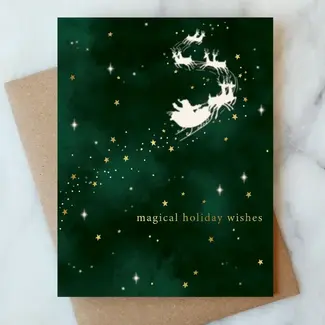 Abigail Jayne Design Santa Sleigh Holiday Card
