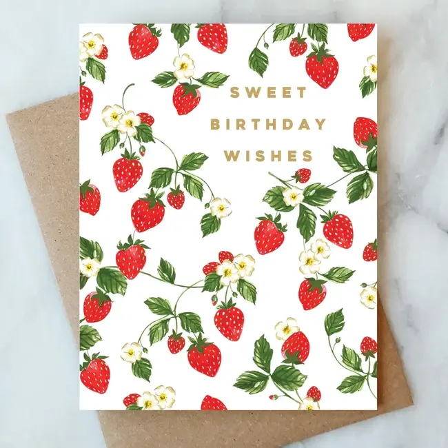 Abigail Jayne Design Strawberry Birthday Card
