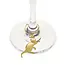 Gold Cat Wine Charms