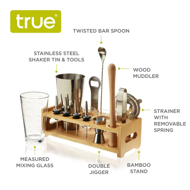 True 14 Piece Barware Set