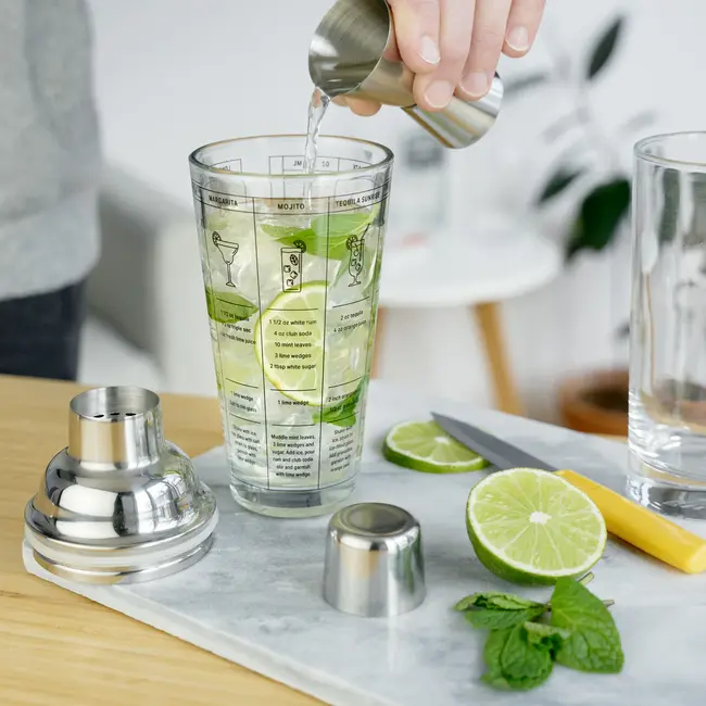 True Glass Recipe Shaker