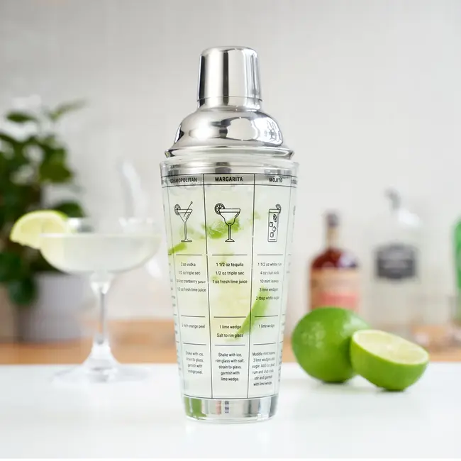 True Glass Recipe Shaker