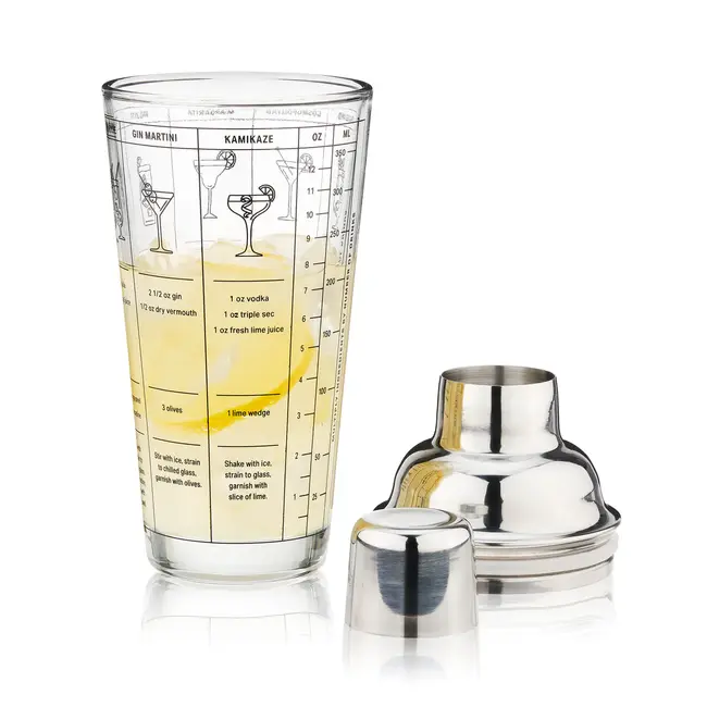 True Glass Recipe Shaker