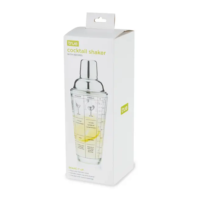 True Glass Recipe Shaker