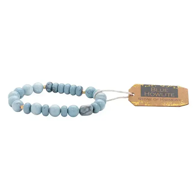 Scout Stone Bracelet- Blue Howlite