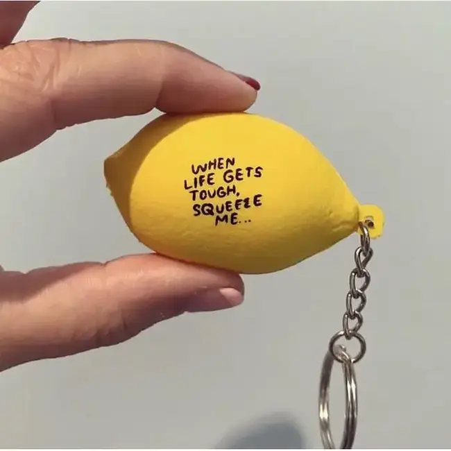 People I've Loved Lemon Stress Ball Keychain