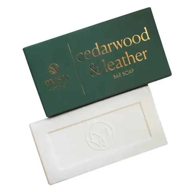 Musee Cedarwood & Leather Bar Soap