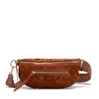 Hammitt Hammitt Charles Crossbody Med-Chocolate Diamond Suede-AG