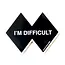 Ski House Games I'm Difficult Double Black Diamond Ski Sticker