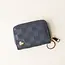 The Darling Effect Zip Around Wallet-Navy Check