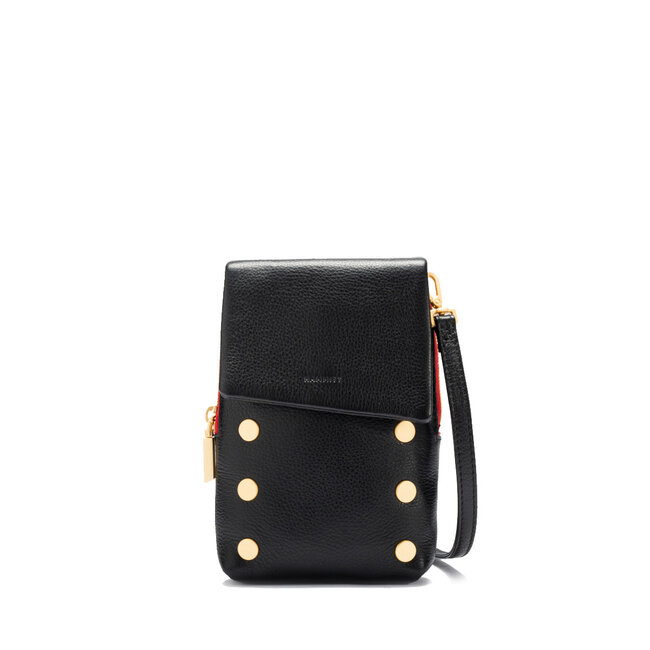 Hammitt VIP Mobile- Black BG Red Zip