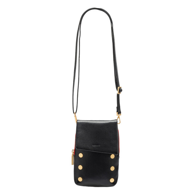 Hammitt VIP Mobile- Black BG Red Zip