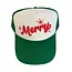 Local Beach Merry Trucker Hat- Kelly/White