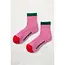Le Bon Shoppe Color Block Girlfriend Socks- Rose Green