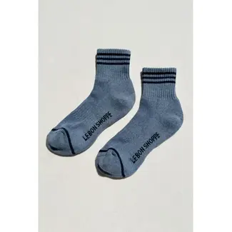 Le Bon Shoppe Girlfriend Socks- Indigo