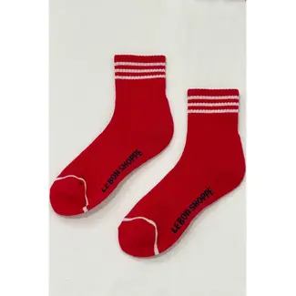 Le Bon Shoppe Girlfriend Socks- Scarlet