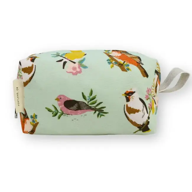 Dana Herbert Accessories Small Dopp Kit- Birds on Mint