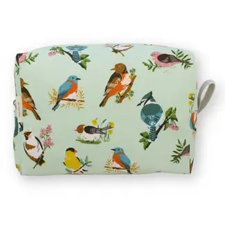 Dana Herbert Accessories Large Dopp Kit- Birds on Mint