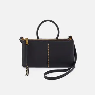 Hobo Sable Crossbody- Black with Studs