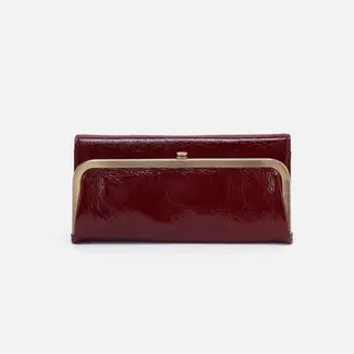 Hobo Rachel Continental Wallet- Garnet Gloss