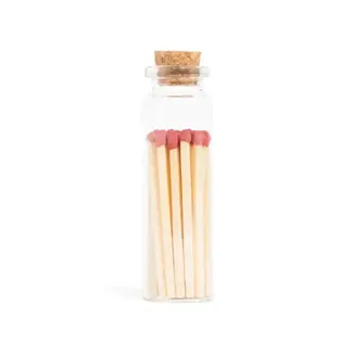 Enlighten the Occasion Small Corked Vial Matches- Garnet