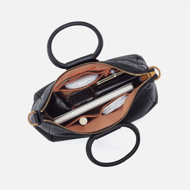 Hobo Sheila Medium Satchel- Black With Studs