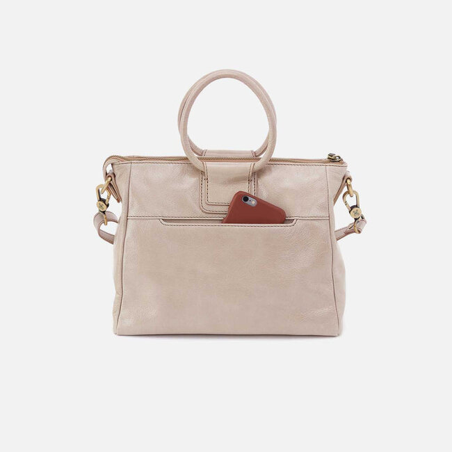 Hobo Sheila Medium Satchel- Stone Gloss