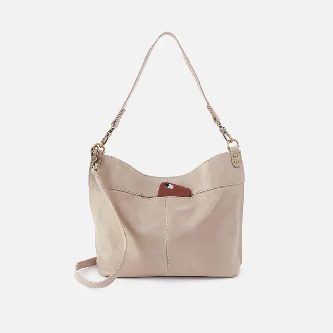 Hobo Pier Shoulder Bag- Stone Gloss