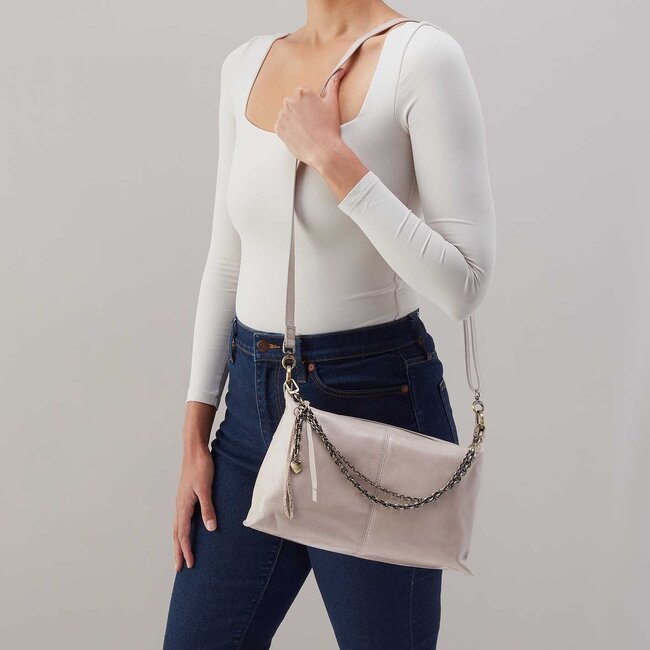 Hobo Avon Shoulder Bag- Stone Gloss