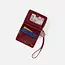 Hobo Coin Wristlet Wallet- Garnet Gloss