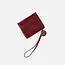 Hobo Coin Wristlet Wallet- Garnet Gloss