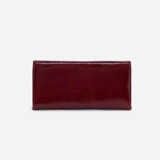 Hobo Rachel Continental Wallet- Garnet Gloss